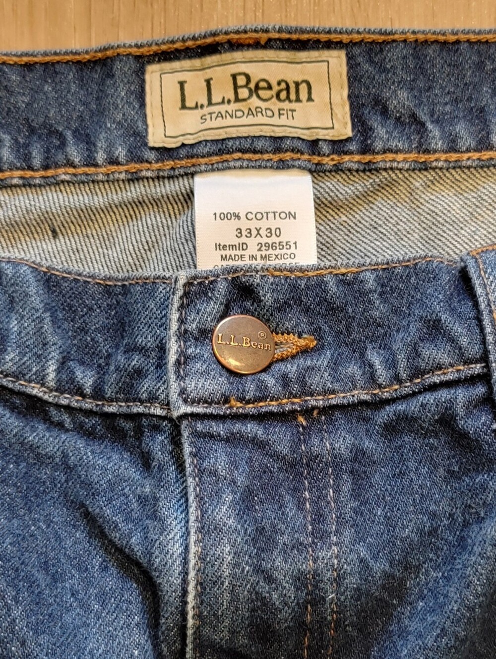 Mens LL Bean jeans 33x30 - Picture 3 of 7
